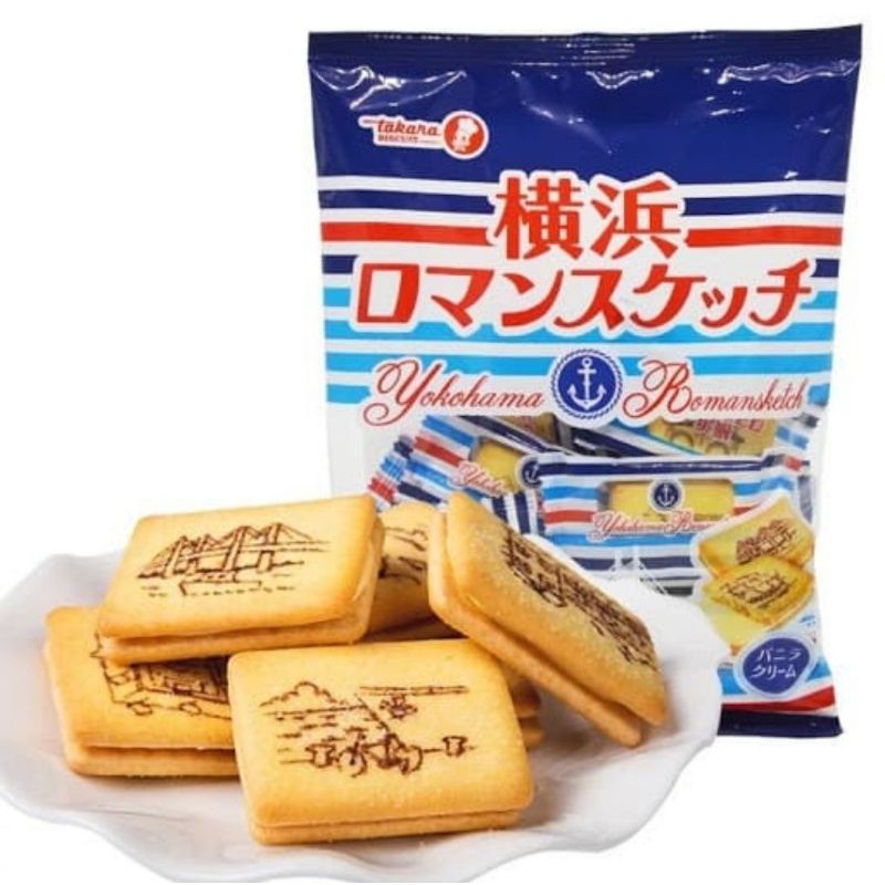 

Takara Yokohama Romansketch Sandwich Biscuit/SnackJepang