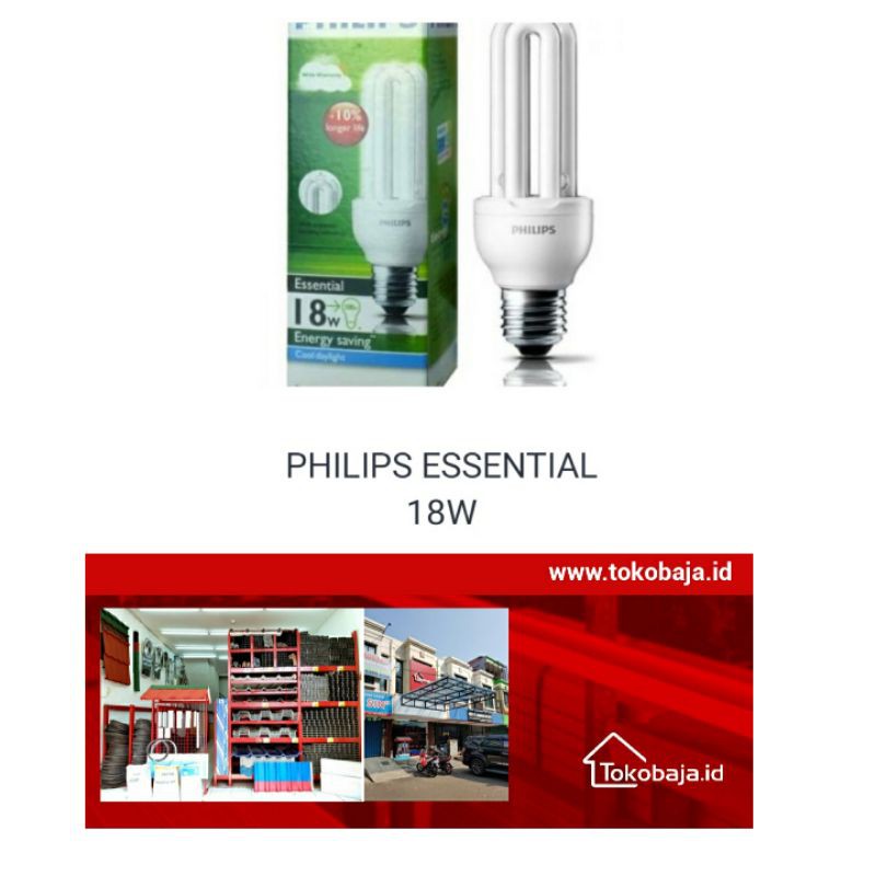 lampu philips essential 18W