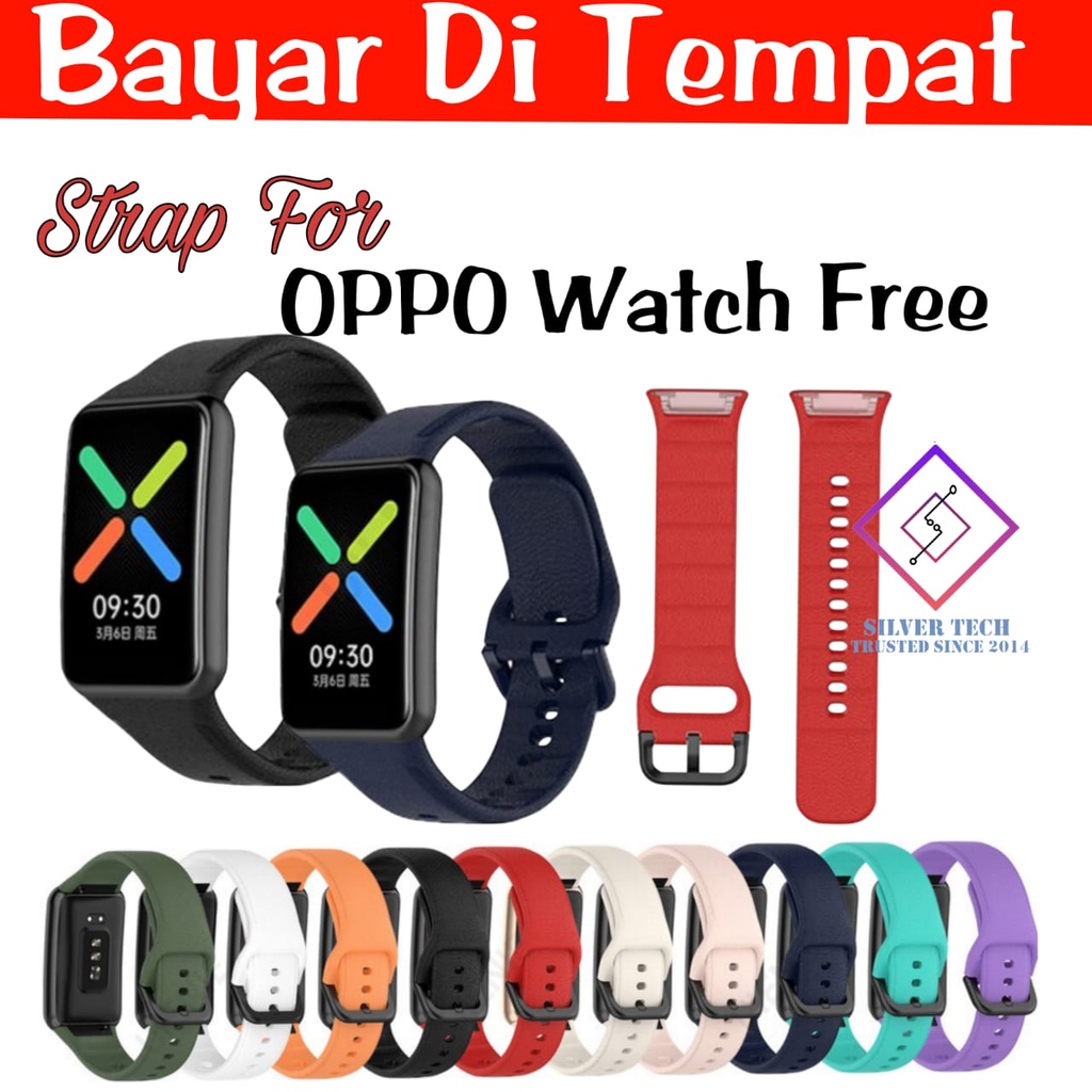 Silvertech Strap Kompatible OPPO WATCH FREE tali penganti jam OPPO WATCH FREE aneka warna kualitas original