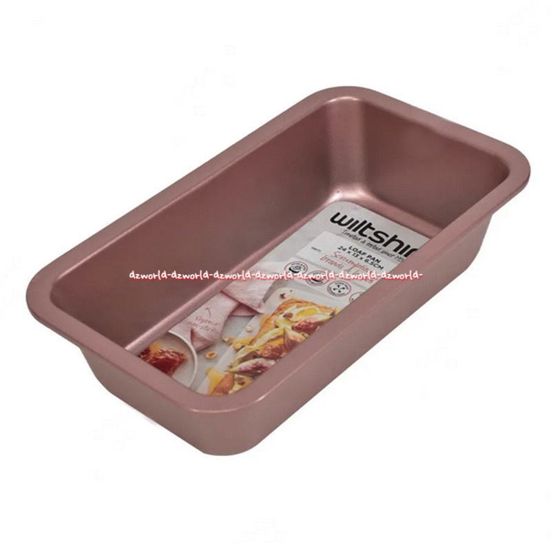 Wiltshire Loaf Pan 24cm Oven Tray Persegi Loyang Tempat Bakar Kue Roti Tawar Anti Lengket Stainless Steel Rose Gold Wit Shire