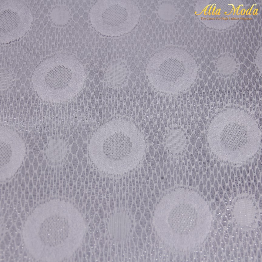

Alta Moda Lace Brokat Bulat Bulat Circle Putih (1M)