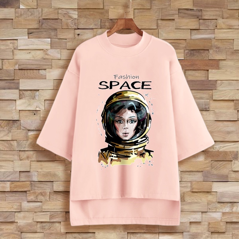 PUFFY_ID kaos oversize tunik wanita FASHION SPACE tshirt big size cewek premium