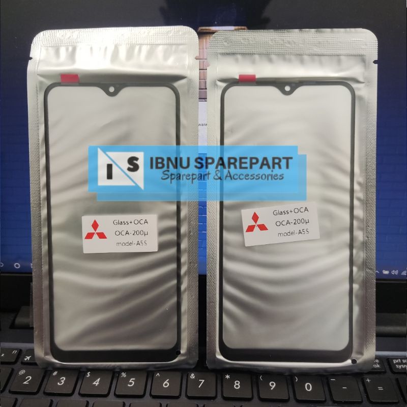 Kaca lcd + Lem Oca Oppo A5S A7 A12 | Realme 3 Kaca Depan Kaca Touchscreen Kaca Ts Tc Original