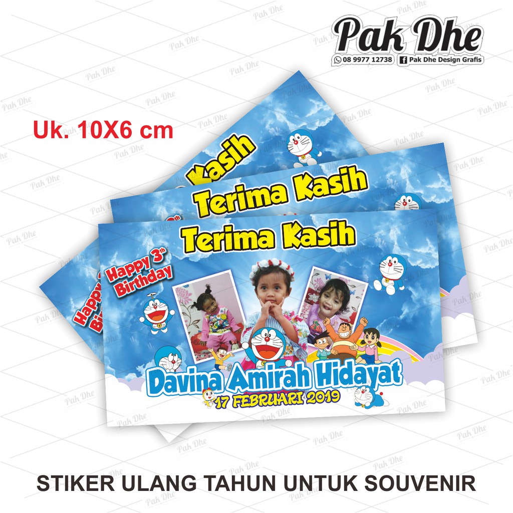 25 Trend Terbaru Stiker Ulang Tahun Anak Aneka Stiker Keren