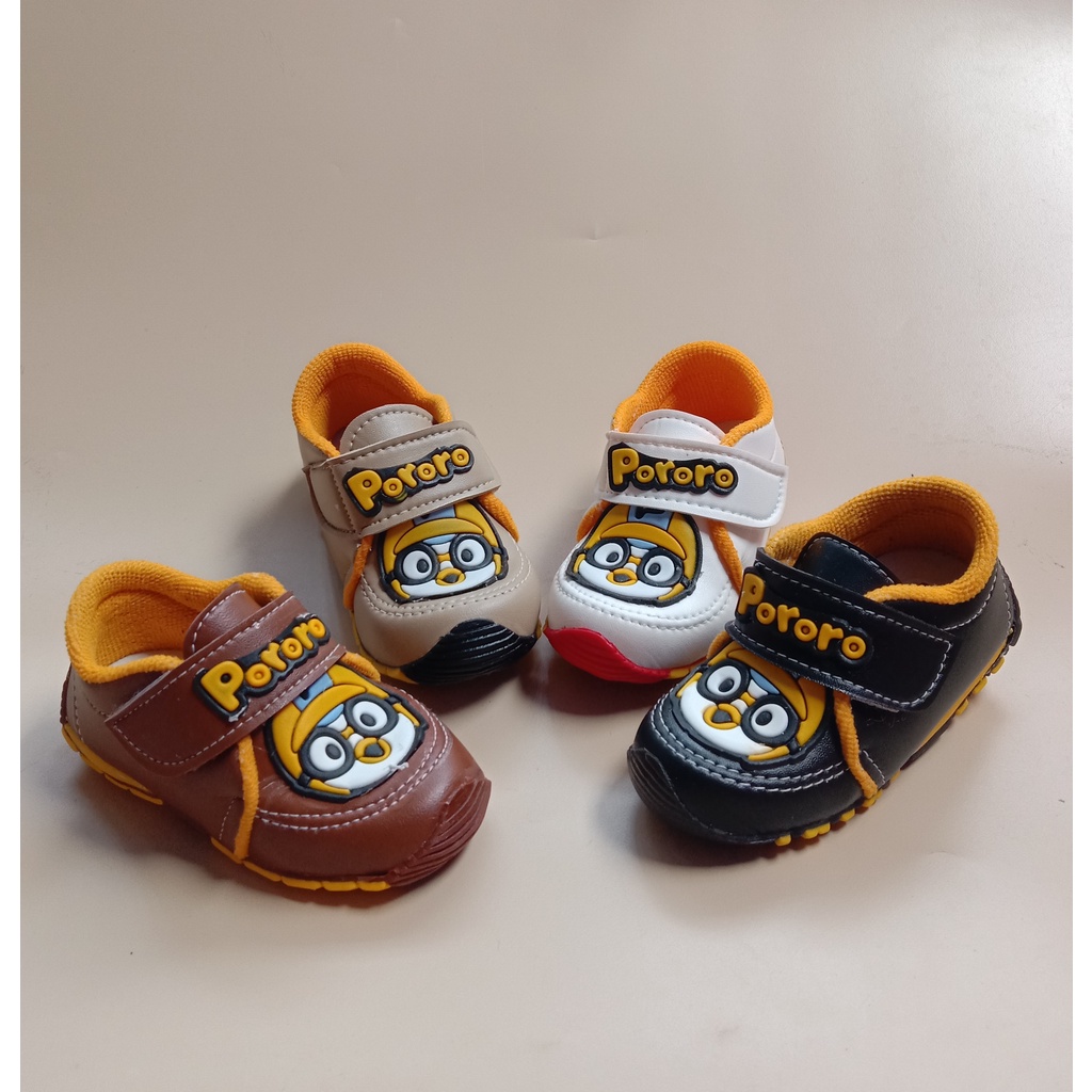 SEPATU ANAK BUNYI LAKI LAKI USIA 1-3 TAHUN /SEPATU BALITA MURAH - PORORO