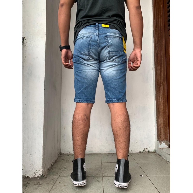 CELANA PENDEK JEANS SOBEK BLACK VIPER CELANA IMPORT SOBEK PRIA TERBARU TERMURAH KOREAN STYLE COD