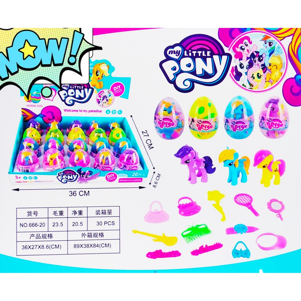 little pony telur mainan  kuda  poni  telur Shopee Indonesia