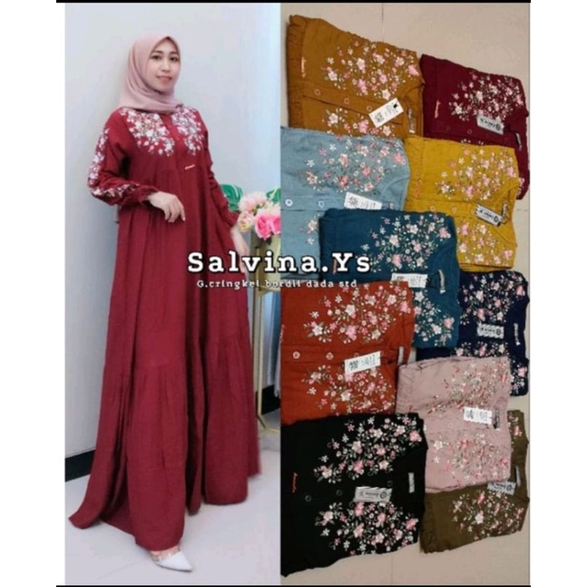 Gamis Salvina ys Original Kringkle Bordir 02