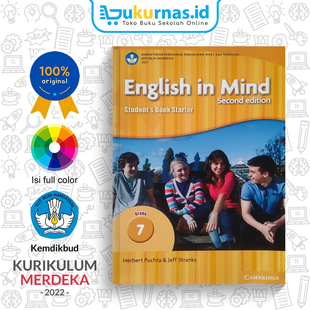 Buku Bahasa Inggris English in Mind SMP/MTS Kelas 7 K-Merdeka Sekolah Penggerak