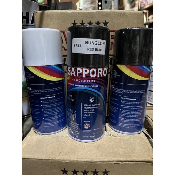 Pylox Cat Semprot Sapporo Bunglon 7722 Red Blue 300ml