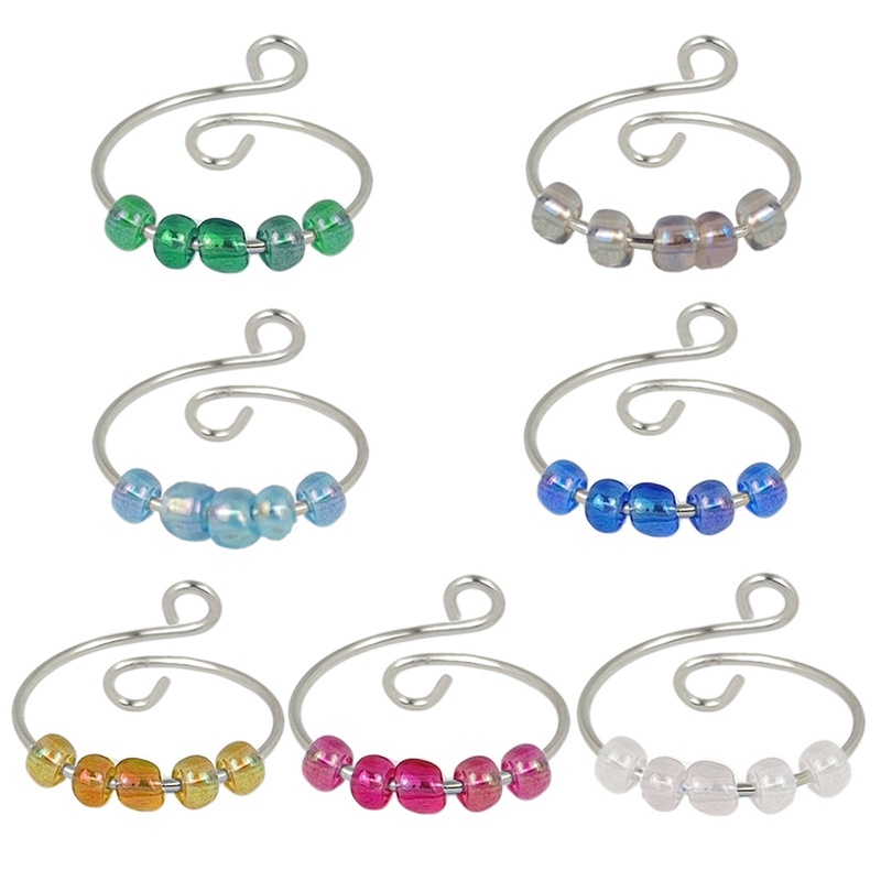 Mainan Fidget Ring Manikmanik Kreatif Dapat Berputar Untuk Penghilang Stress