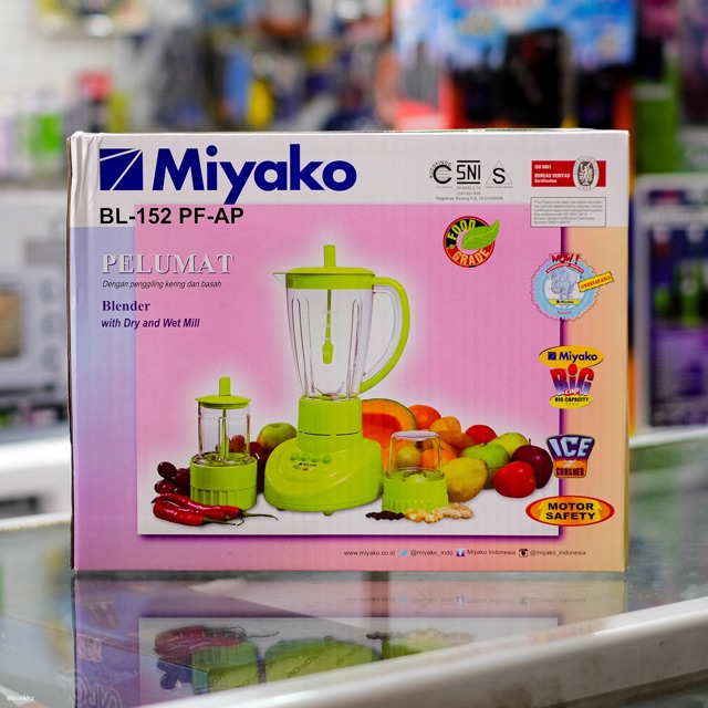 Blender Miyako gelas plastik 152PF 3 in 1 152PF