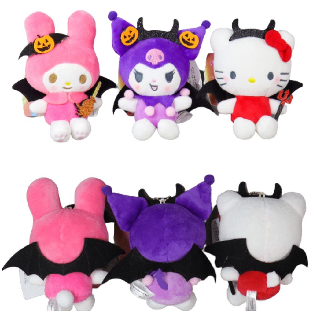 Liontin Boneka Plush Menggemaskan Menampilkan Kuromi Kitty Dan Melody Wajib Dimiliki Untuk Fans