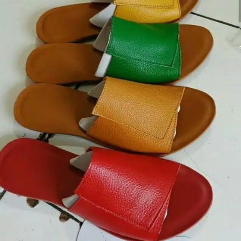 Sandal kulit wanita/Sandal kulit sapi/Sandal wanita/Sandal kulit papirut