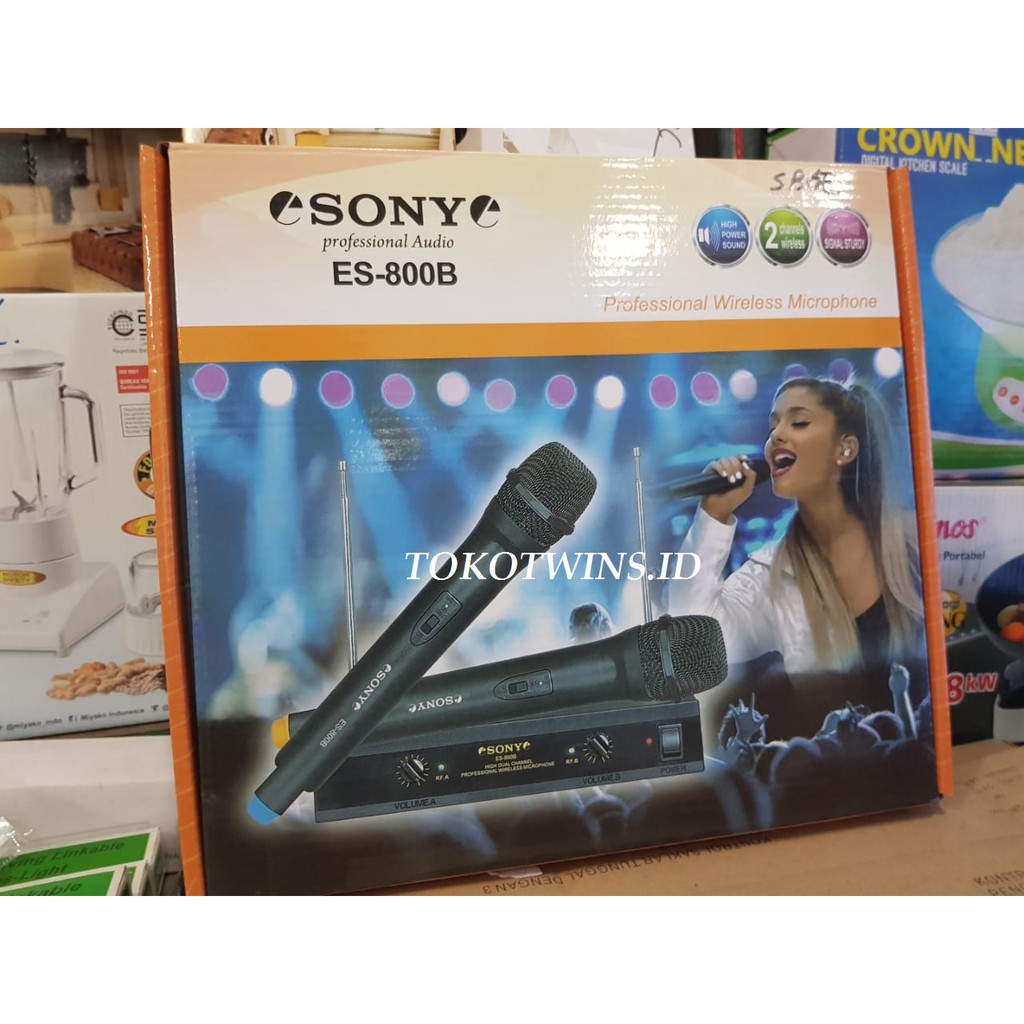 Sony ES-800B Microphone Double Mic Karaoke Mikrofon Wireless