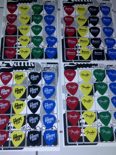 Pick Gitar 1mm Selembar 20 biji