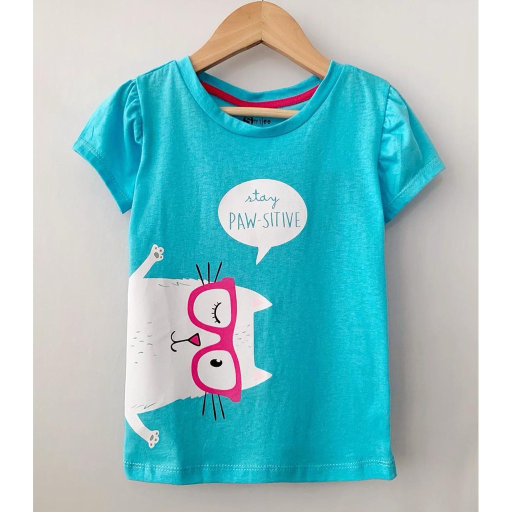 Kaos Anak Perempuan Smilee Original Super Premium Size 1- 5 Tahun