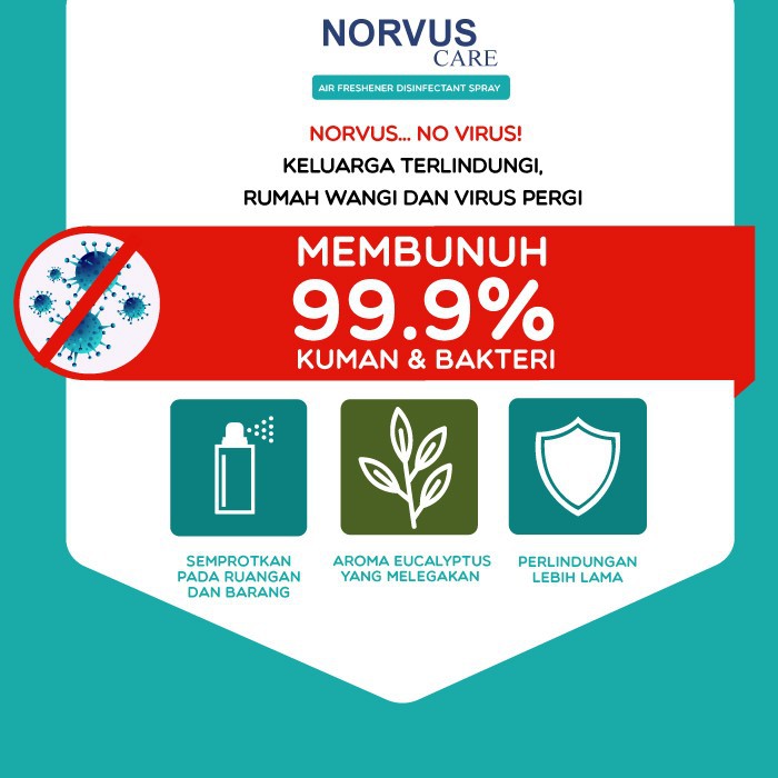 NORVUS CARE DISINFECTANT SPRAY 550 ML ANTIVIRUS