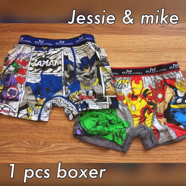 Celana Dalam Boxer Anak Cowok Jesie &amp; Mike