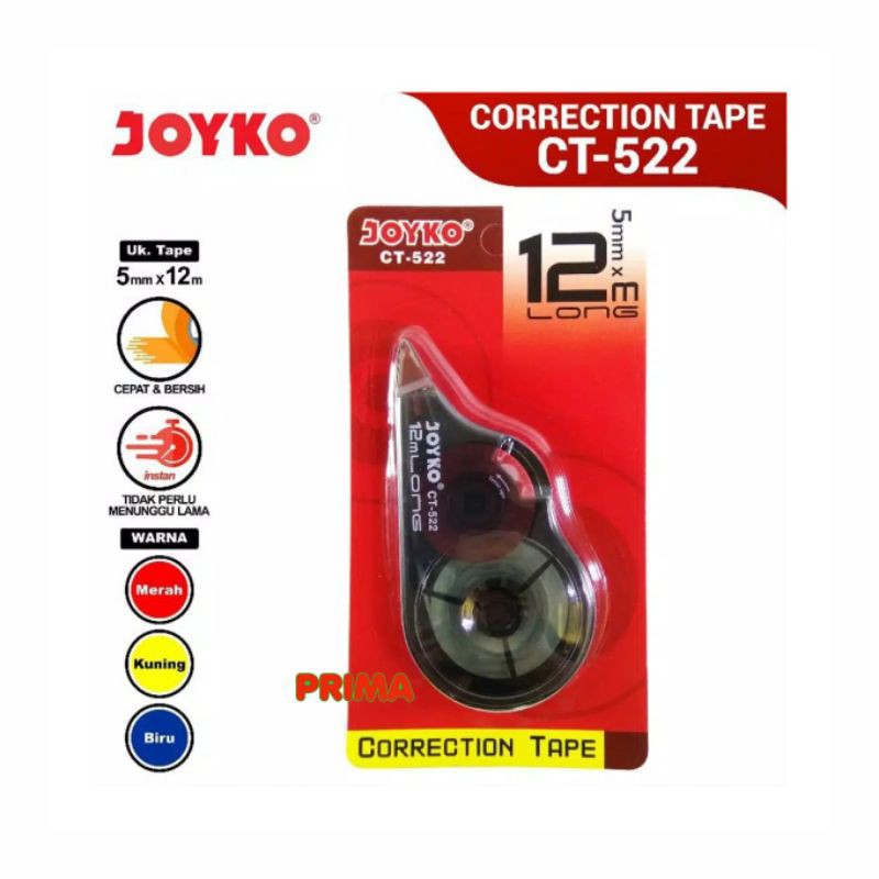 

TIP EX KERING / CORRECTION TAPE JOYKO CT 522 (12 METER)