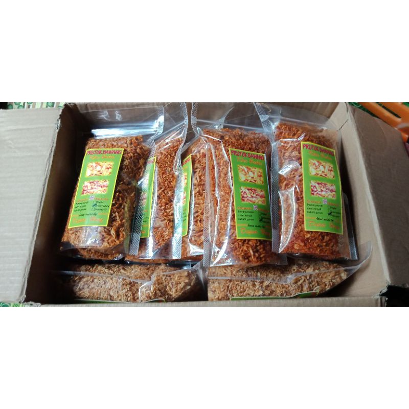 

Bawang goreng khas brebes rasa pedas petir