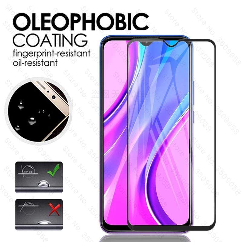 Xiaomi Redmi 9A Tempered Glass Full Screen - TG Anti Gores Redmi 9 A Full Layar Screen Protector