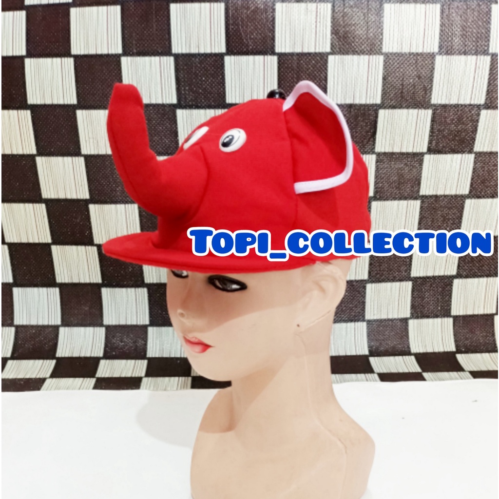 Topi Karakter Gajah Lucu / Topi Anak Bayi Cowok