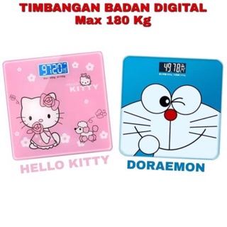 1500gr timbangan badan karakter digital doraemon dan hello kitty