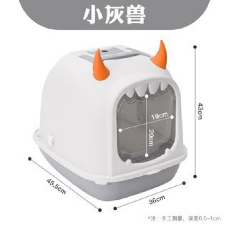 Cat Litter Box Toilet Kucing Tertutup Premium