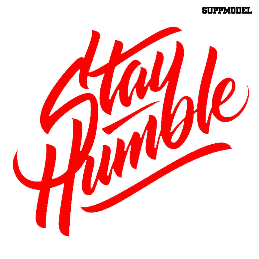 Stiker Tulisan Stay Humble Reflektif Untuk Bodykaca Jendela Mobil