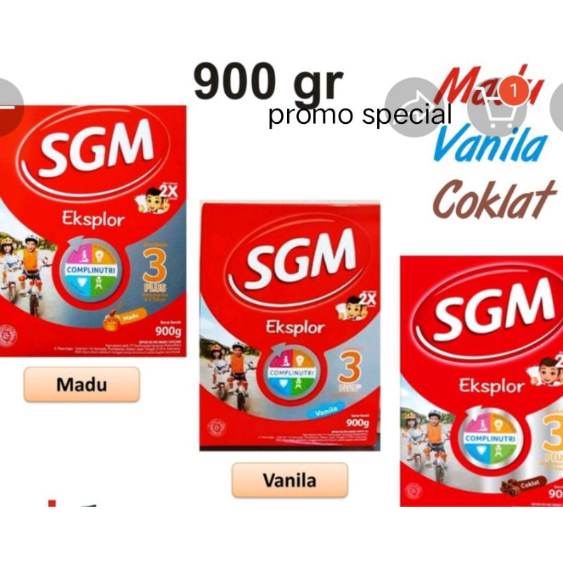 

Sgm 3 +rasa madu,vanilla,coklat,900gr agustus 2025