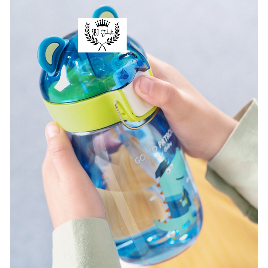 BOTOL MINUM ANAK TRITAN 100% BPA FREE BABY ANIMAL 550ml DENGAN SEDOTAN