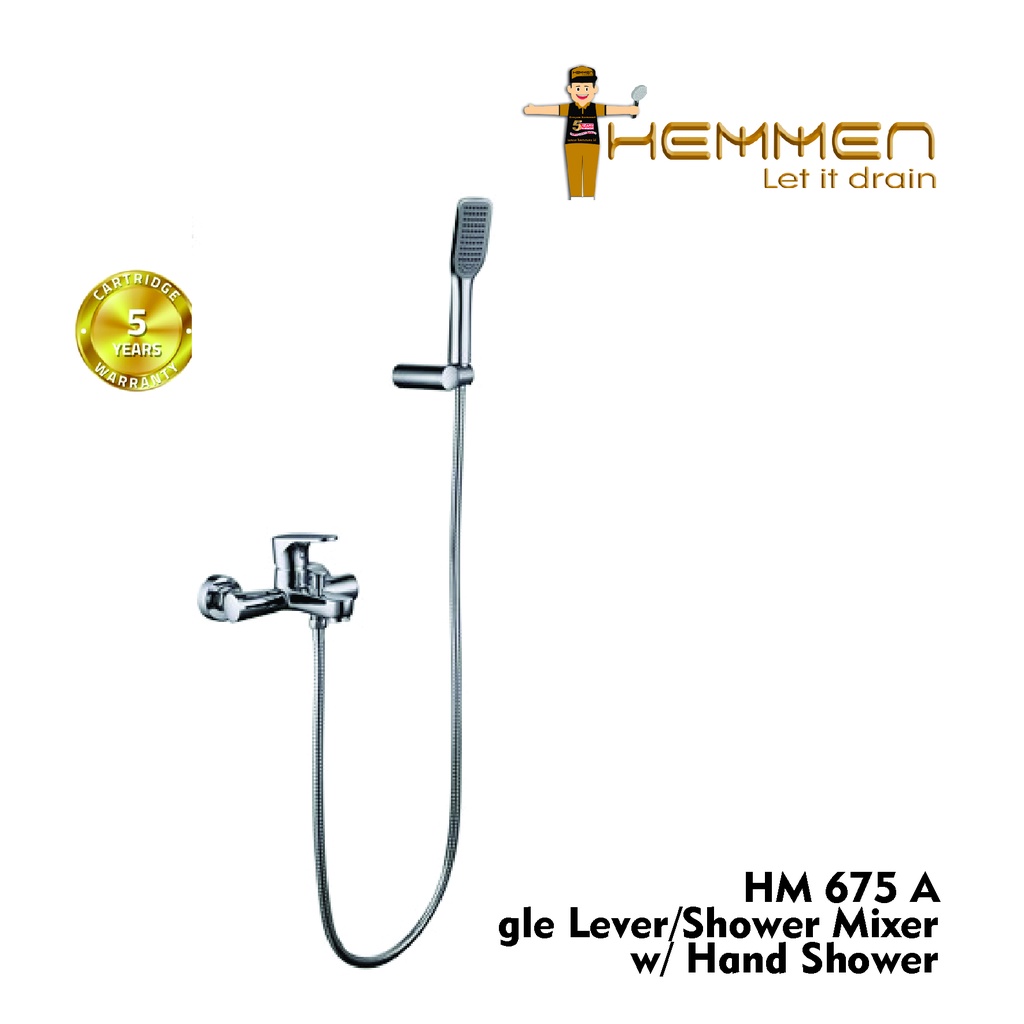 HEMMEN HM675A SINGLE LEVER SHOWER MIXER WITH HAND SHOWER