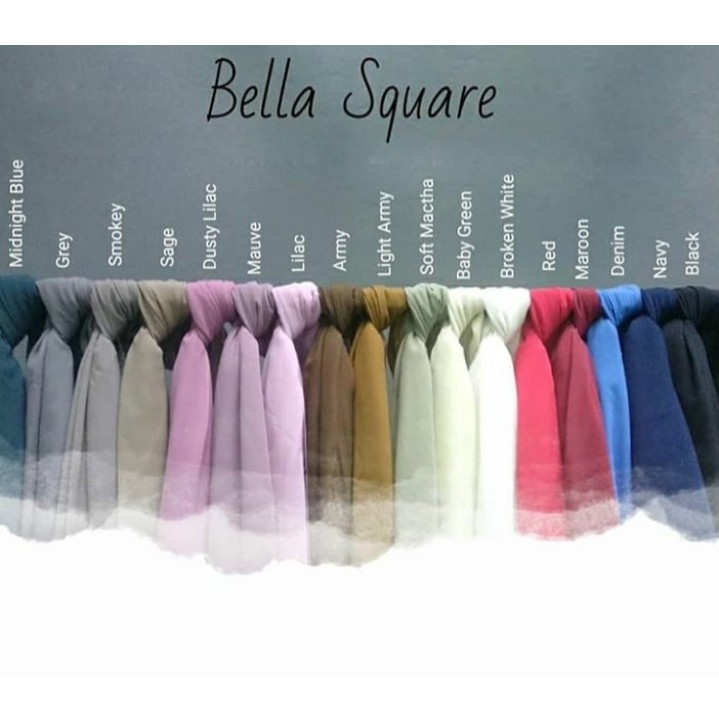 (Termurah)Hijab/Segiempat Bella Square Double Hycon-1