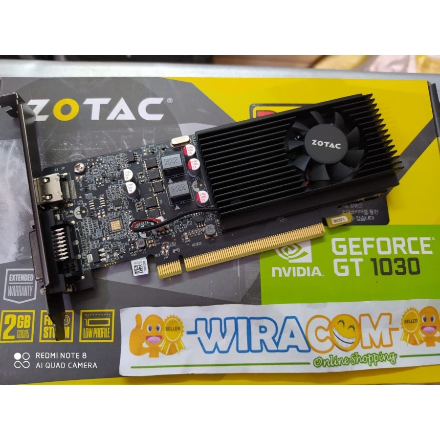 VGA Zotac GeForce GT 1030 2GB GDDR5 - ZOTAC 1030 PCI 3.0 GT1030