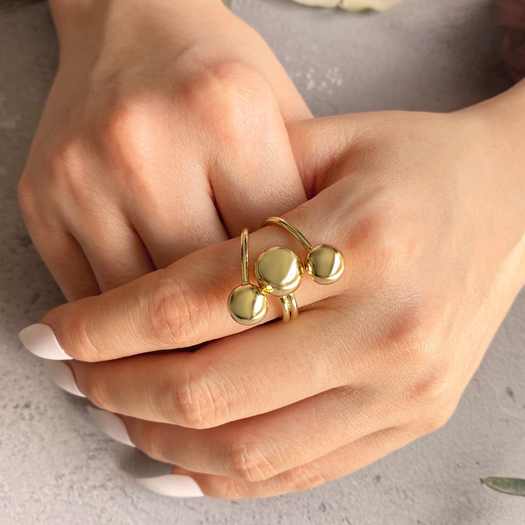 Minimalist Adjustable Rings for Women Fashion Creative Geometric Punk Ring Birthday Party Jewelry Gifts