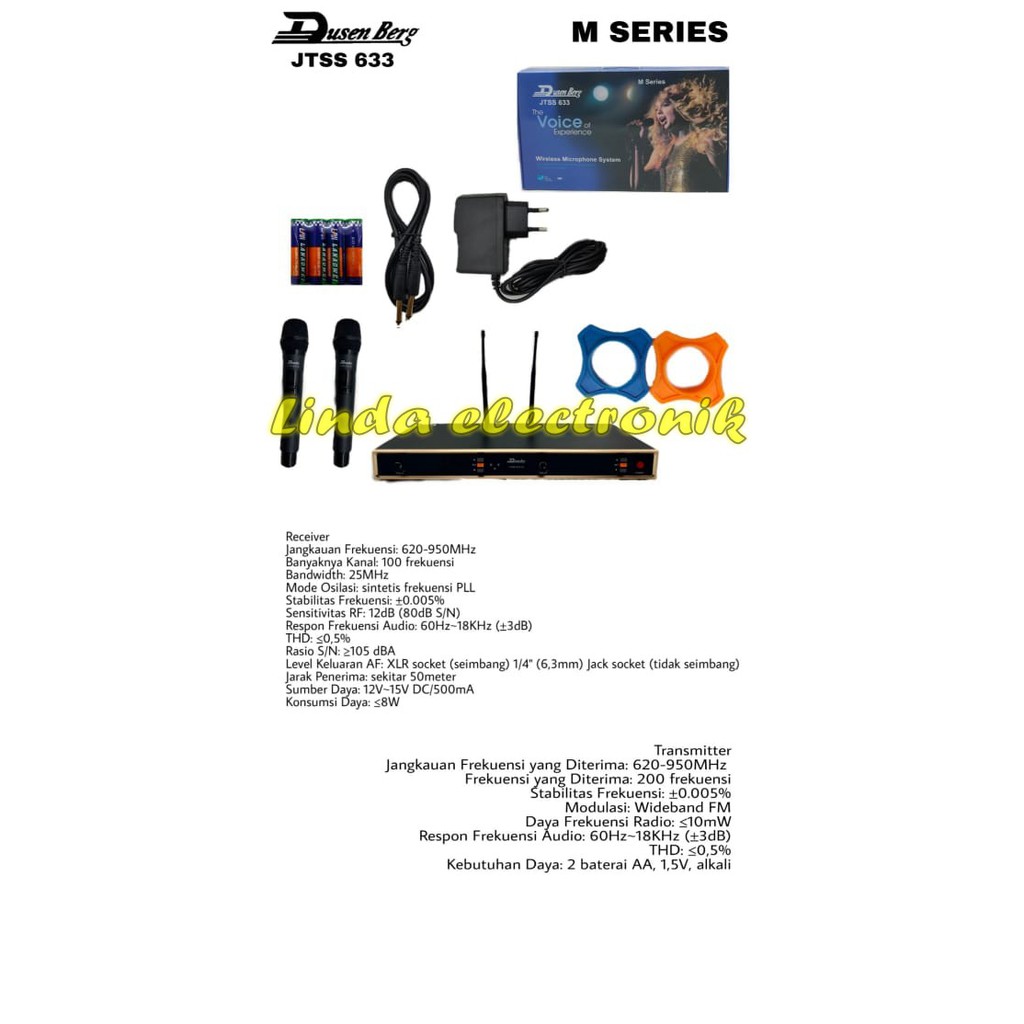 mic dusen berg JTSS 633m ORYGINAL DusenBerg jtss633m jtss633 m