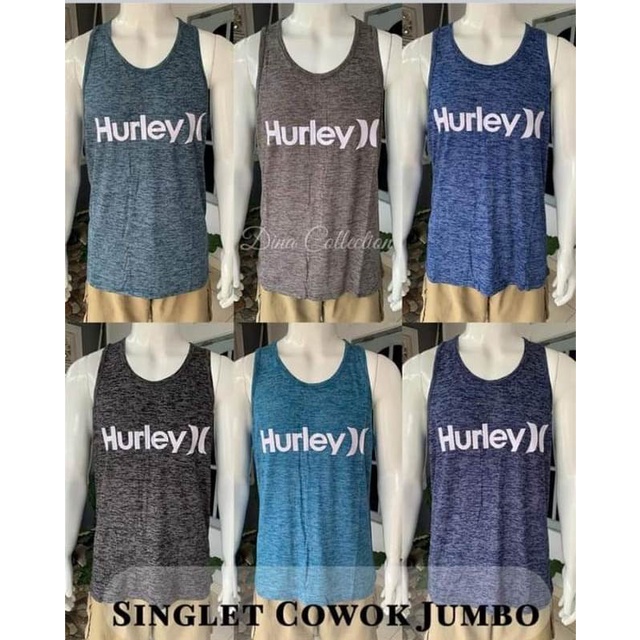 Baju singlet serat gambar Hurley bali kaos oblong