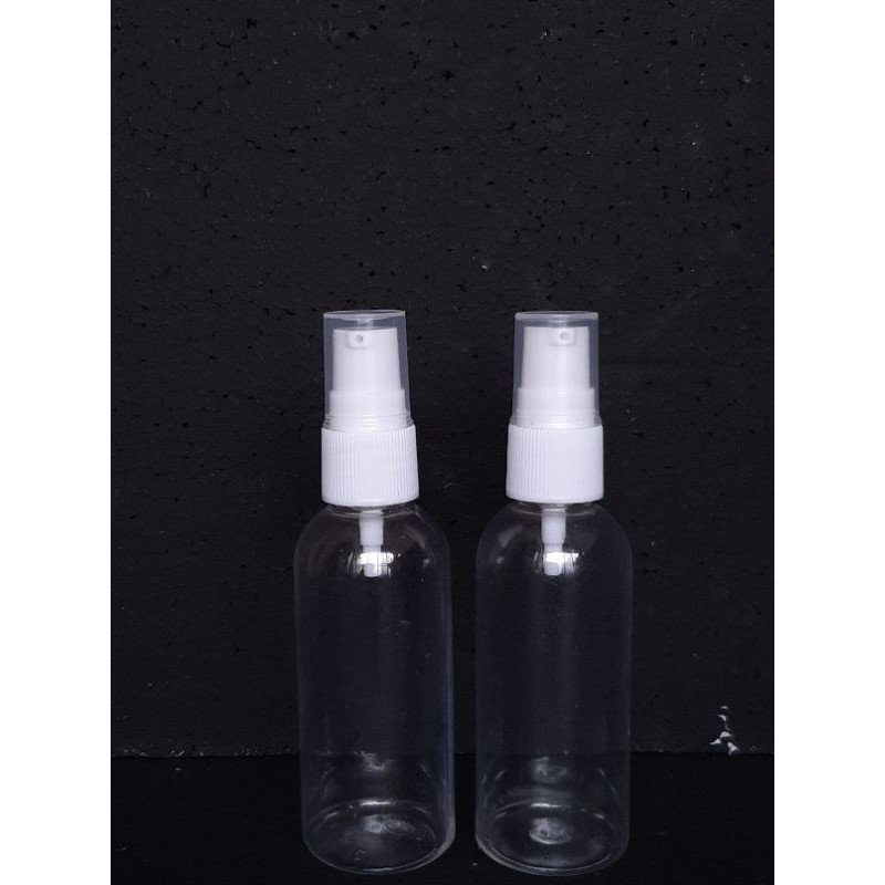 Botol 60ml bening pump treatment putih