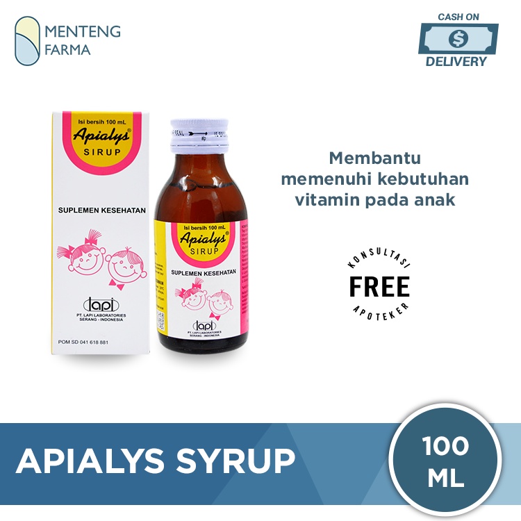 Apialys Sirup 100 mL - Asupan VItamin Penambah Nafsu Makan Anak