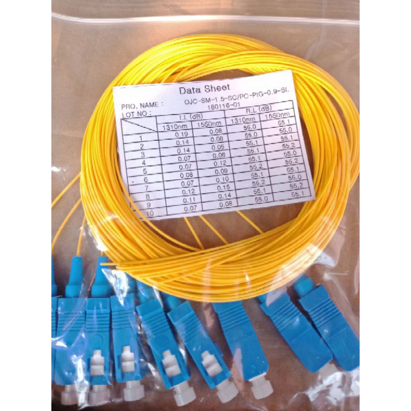 pigtail sc upc 0.9mm 1.5M G657a2 lszh high quality