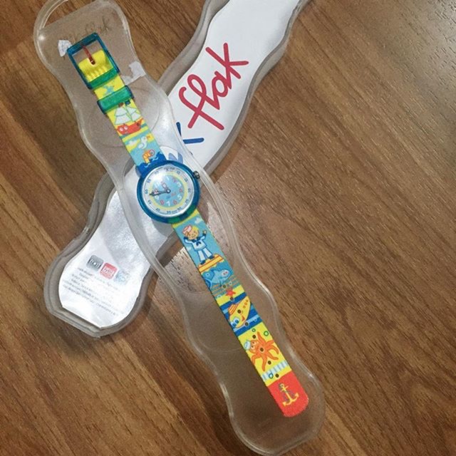 Jam tangan anak flik flak swatch marine