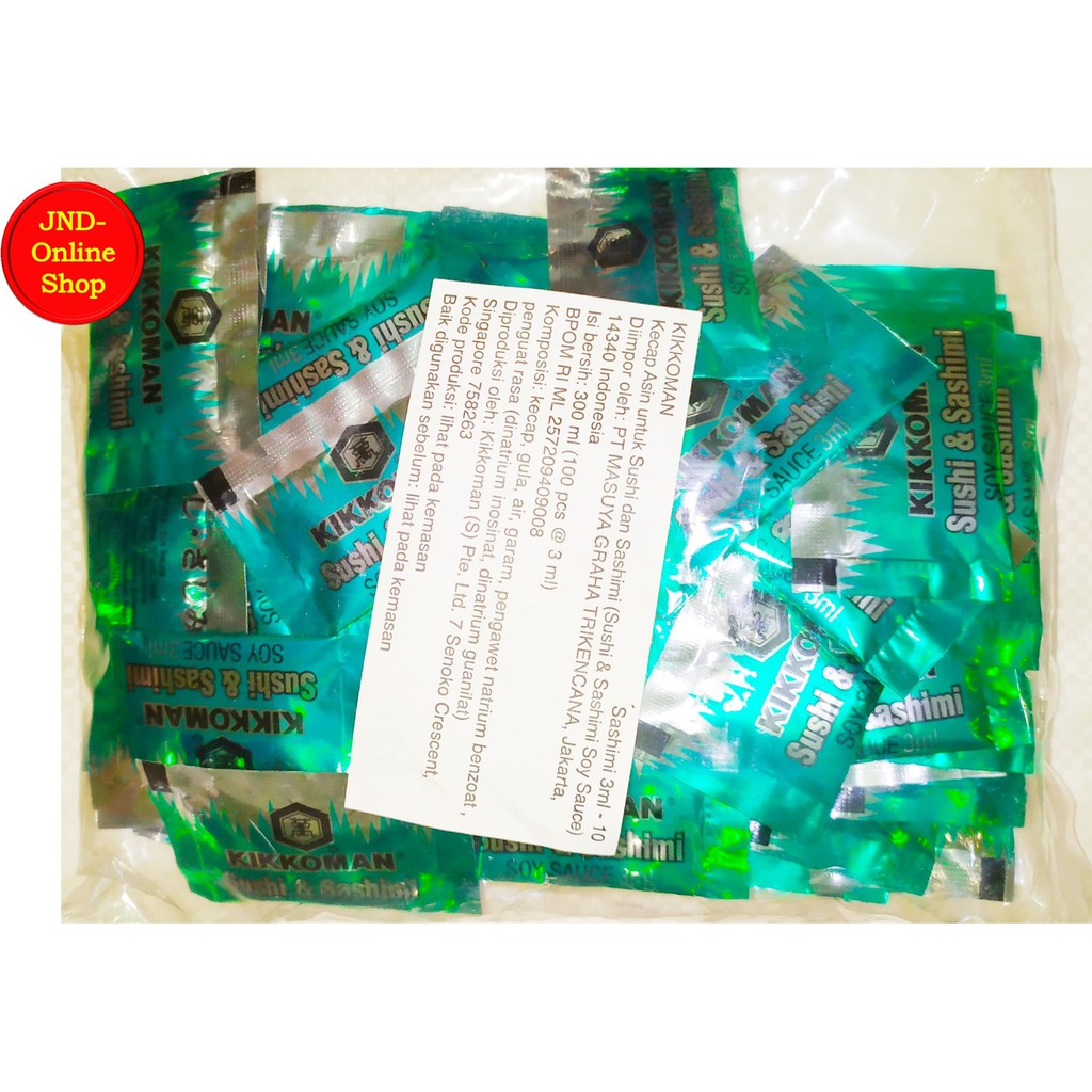 

Kikkoman Soy Sauce Sachet Premium Import uk 3 ml (Japanese Food)