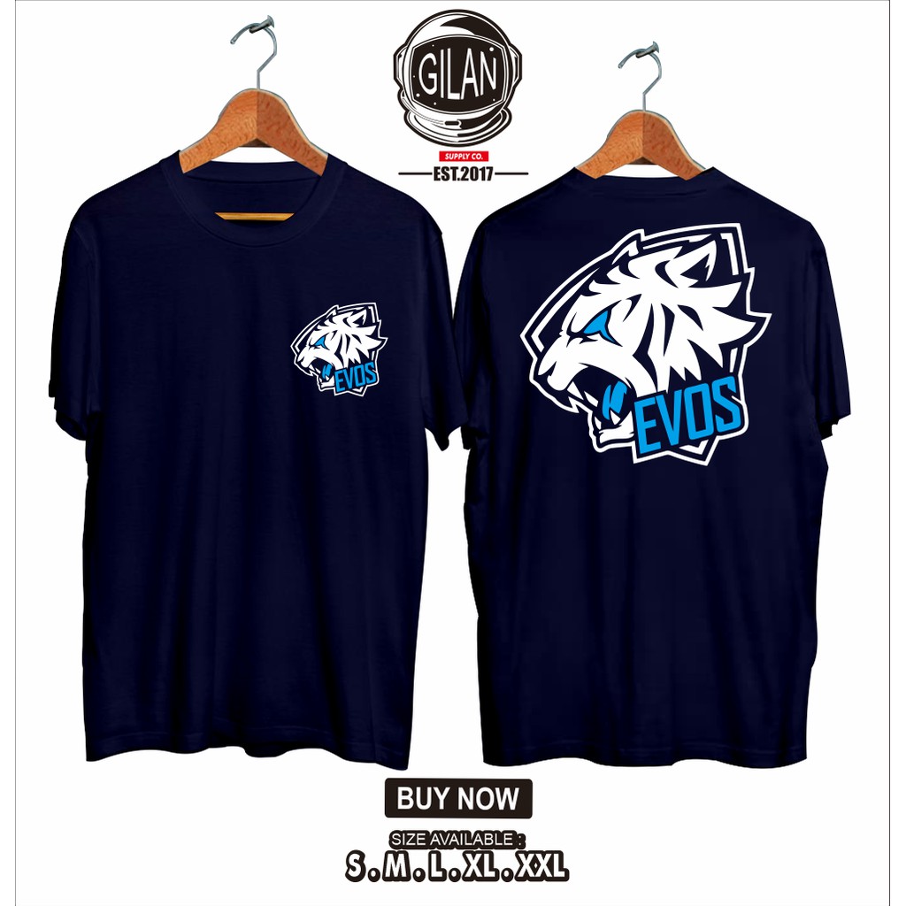 Kaos Baju Evos Esport Logo Game Team Mobile Legend V2 Shopee Indonesia