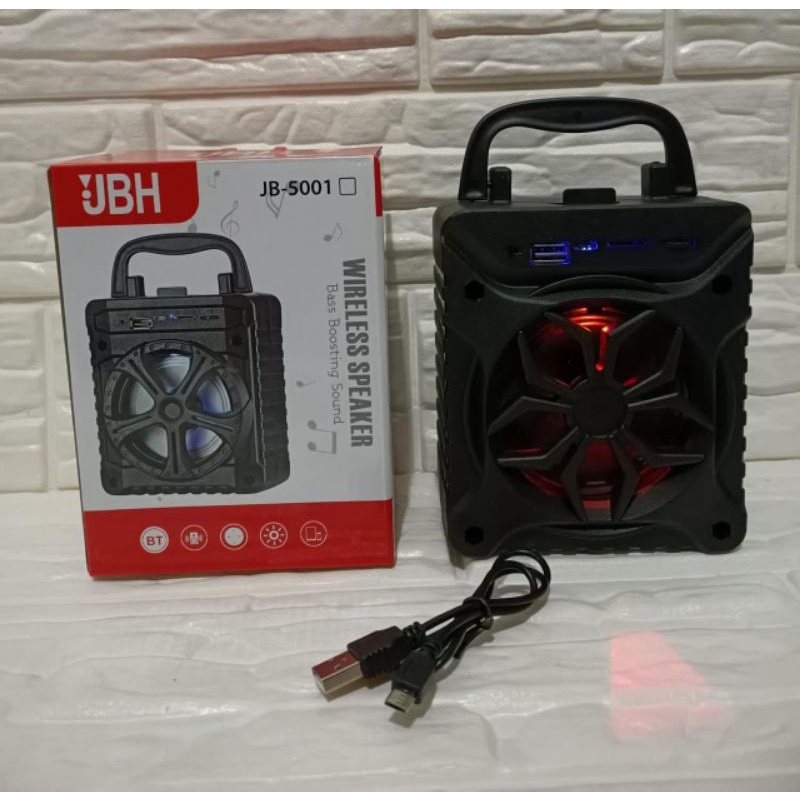 SPEAKER BLUETOOTH PORTABLE WIRELESS JBH-5001 BASS