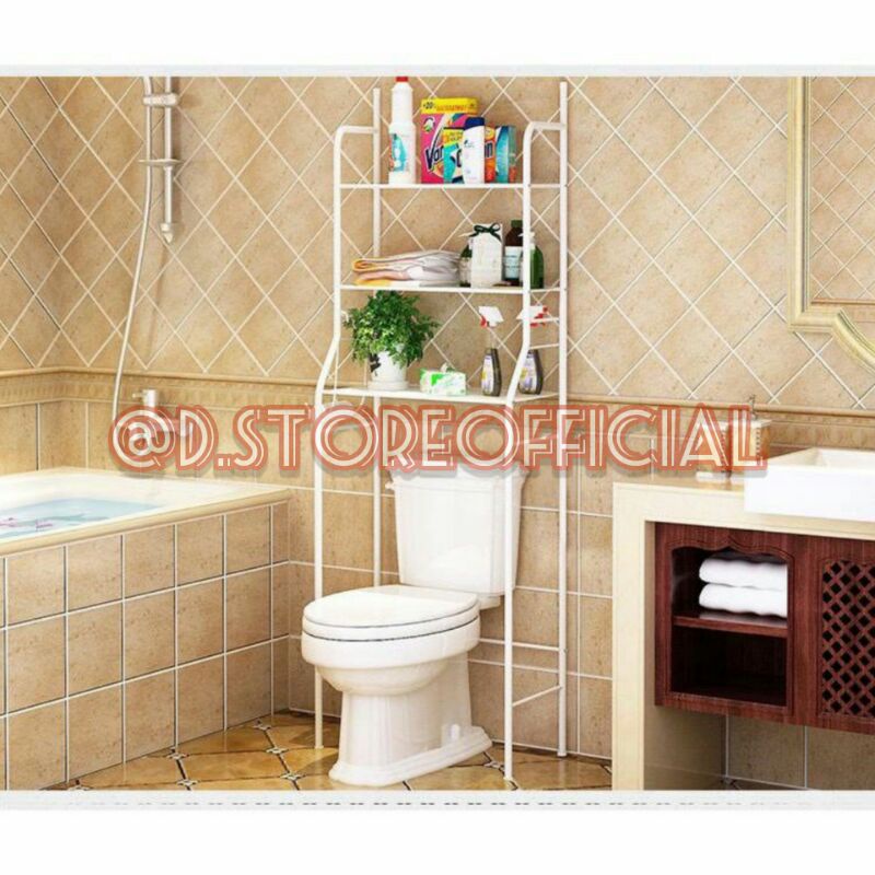 Jual Rak Kamar Mandi / Rak Toilet Organizer 3 Tingkat / Rak Tempat Tisu ...