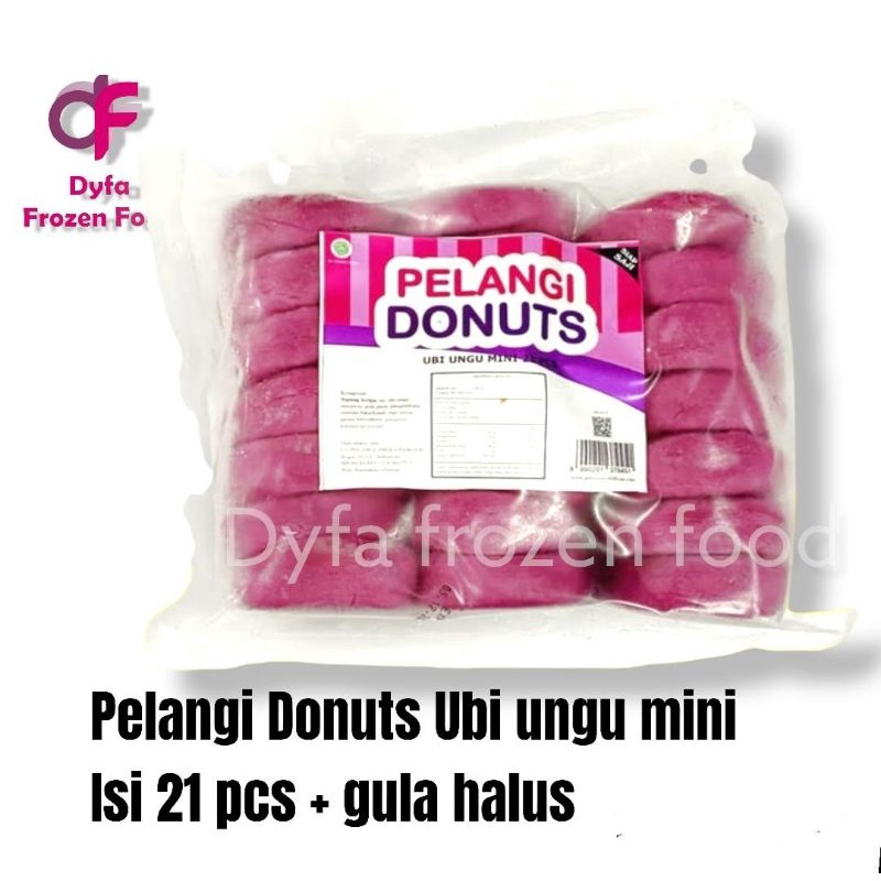 

Pelangi Donut Ubi Ungu Mini isi 21 pcs + gula halus