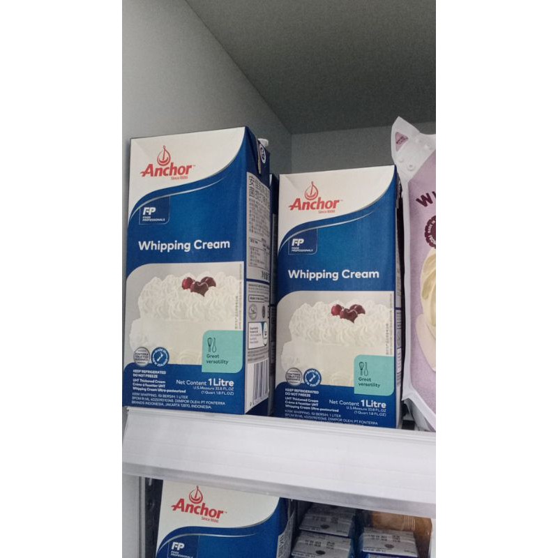 Jual Whipping cream 1Karton Anchor Halal mui Indonesia