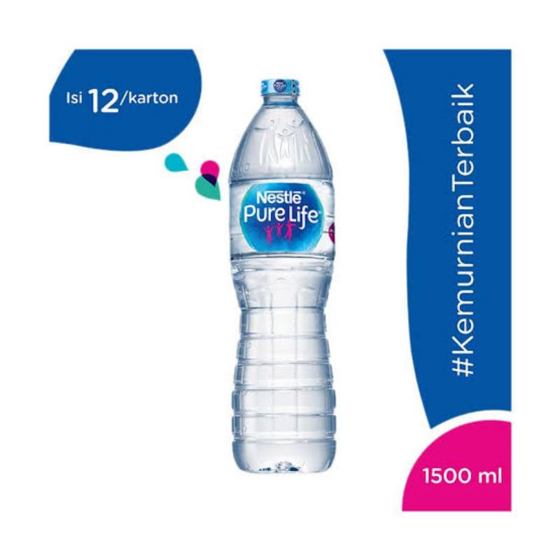 

Ay00! Nestle pure life 1500ml x 12 botol/Air mineral nestle/Nestle 1500ml/Air nestle