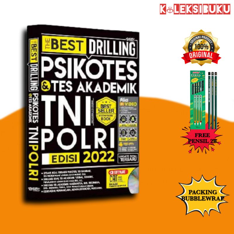BUKU TNI POLRI : THE BEST DRILLING PSIKOTES & TES AKADEMIK TNI POLRI 2022 2023